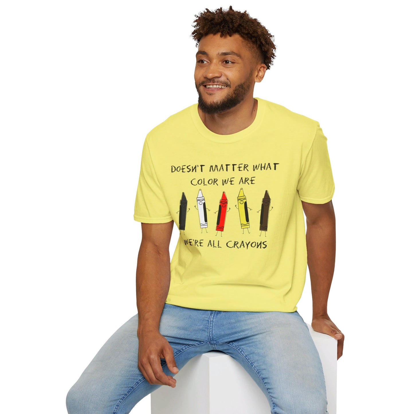 We're All Crayons Equality Unisex Softstyle T-Shirt