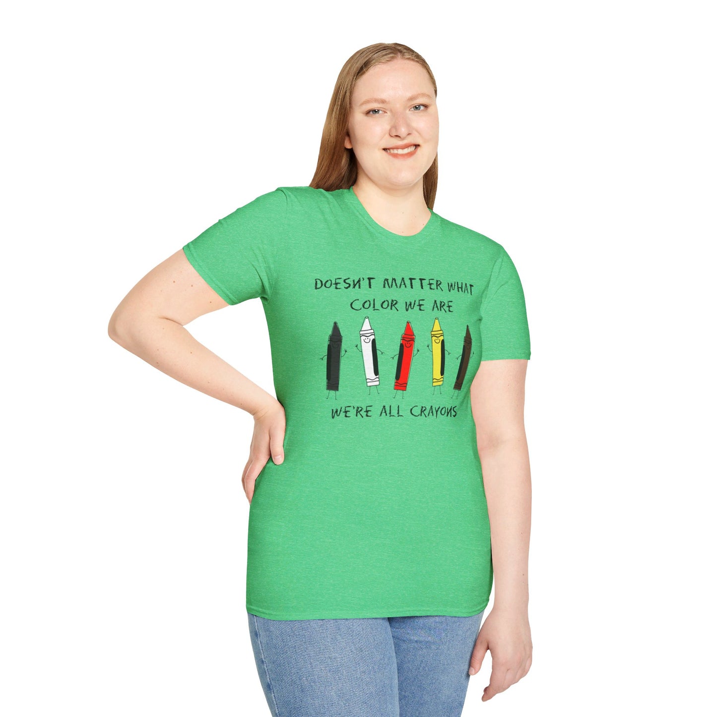 We're All Crayons Equality Unisex Softstyle T-Shirt