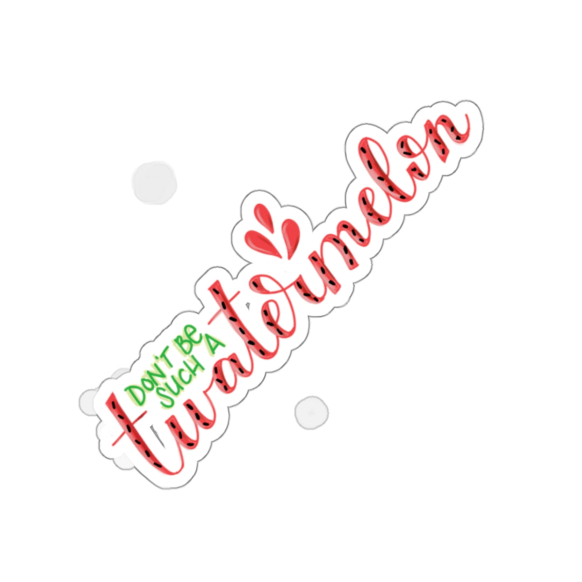 Twatermelon Kiss-Cut Sticker