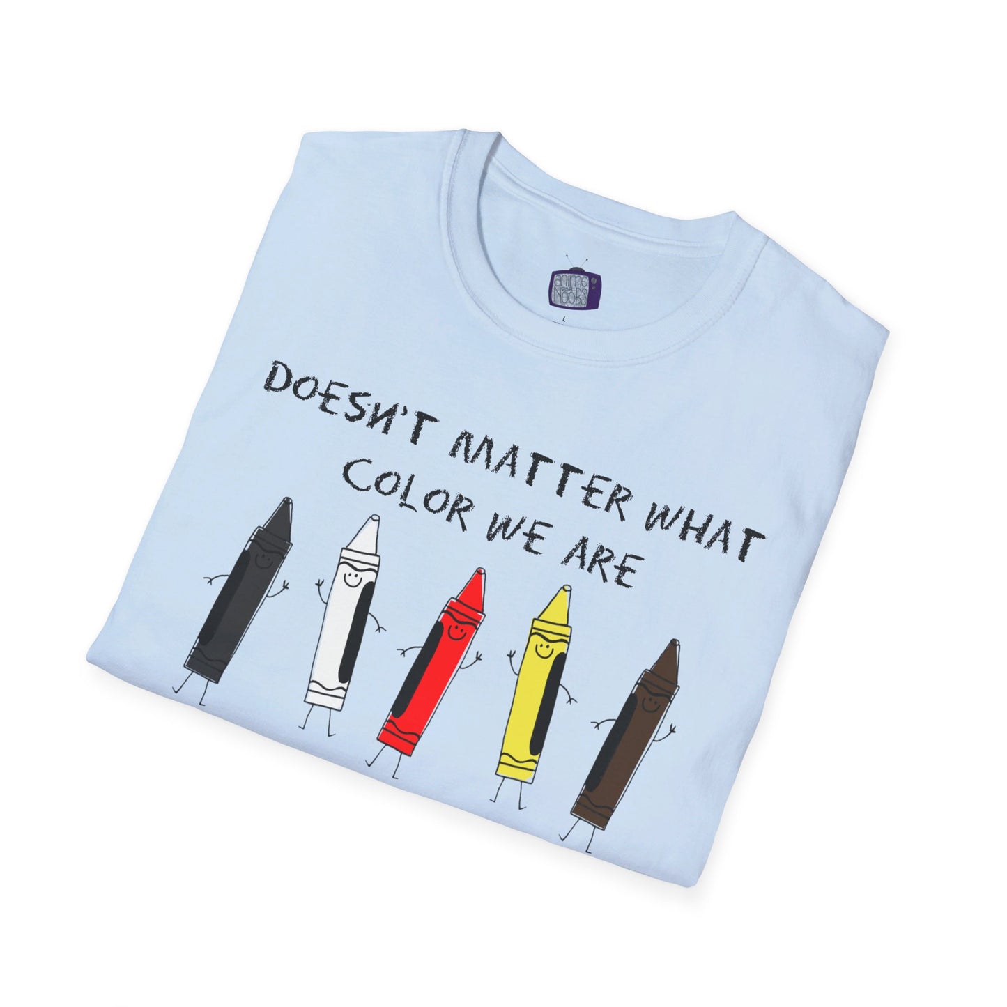 We're All Crayons Equality Unisex Softstyle T-Shirt
