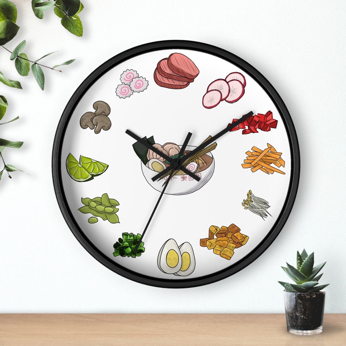 Ramen Time! Wall Clock
