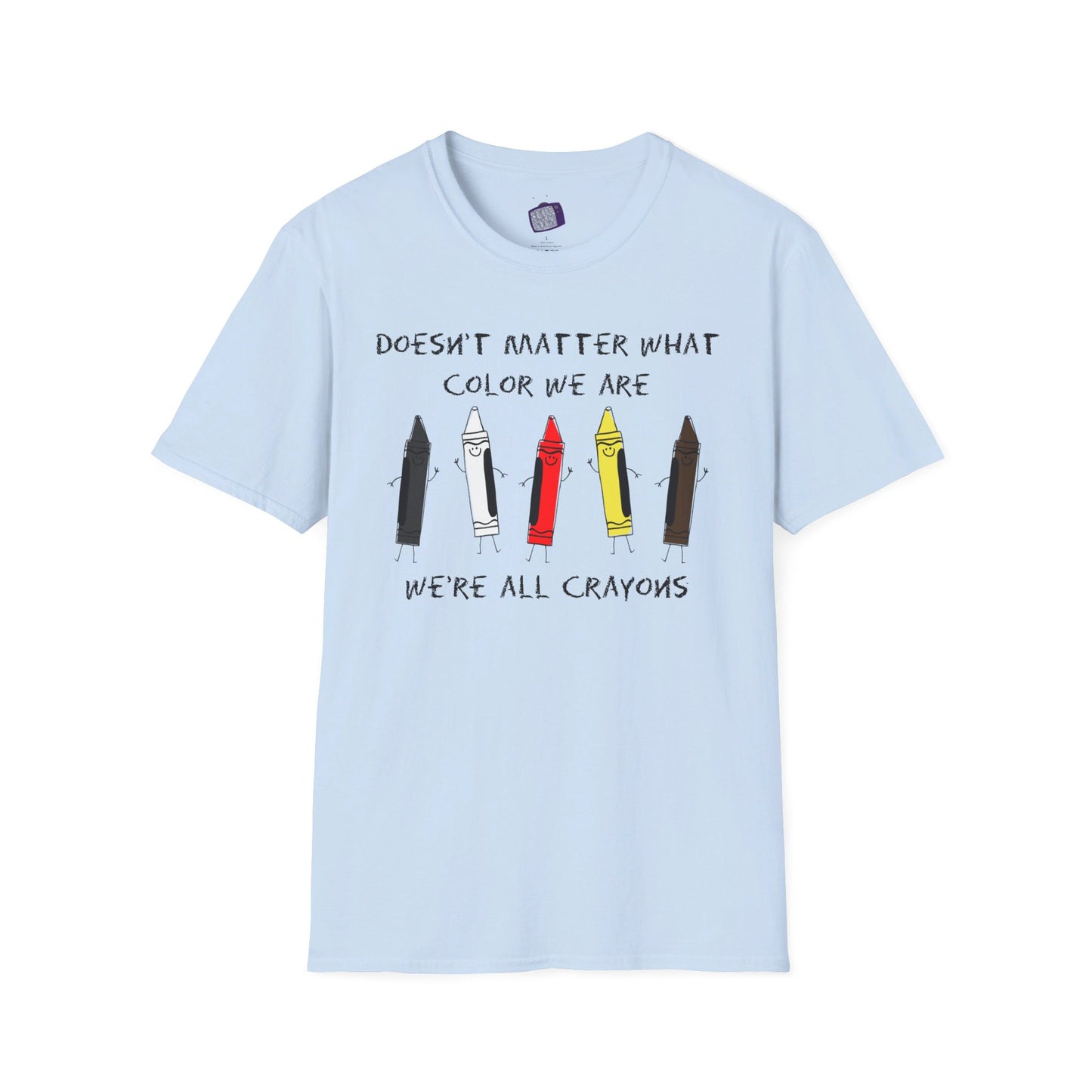 We're All Crayons Equality Unisex Softstyle T-Shirt