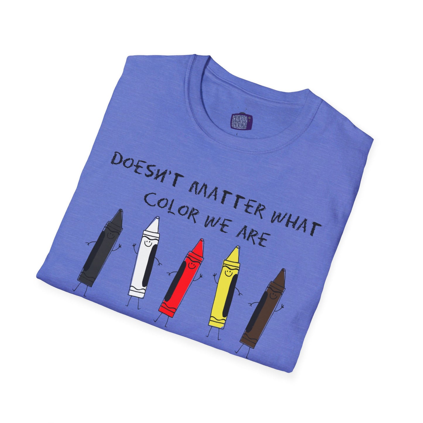We're All Crayons Equality Unisex Softstyle T-Shirt