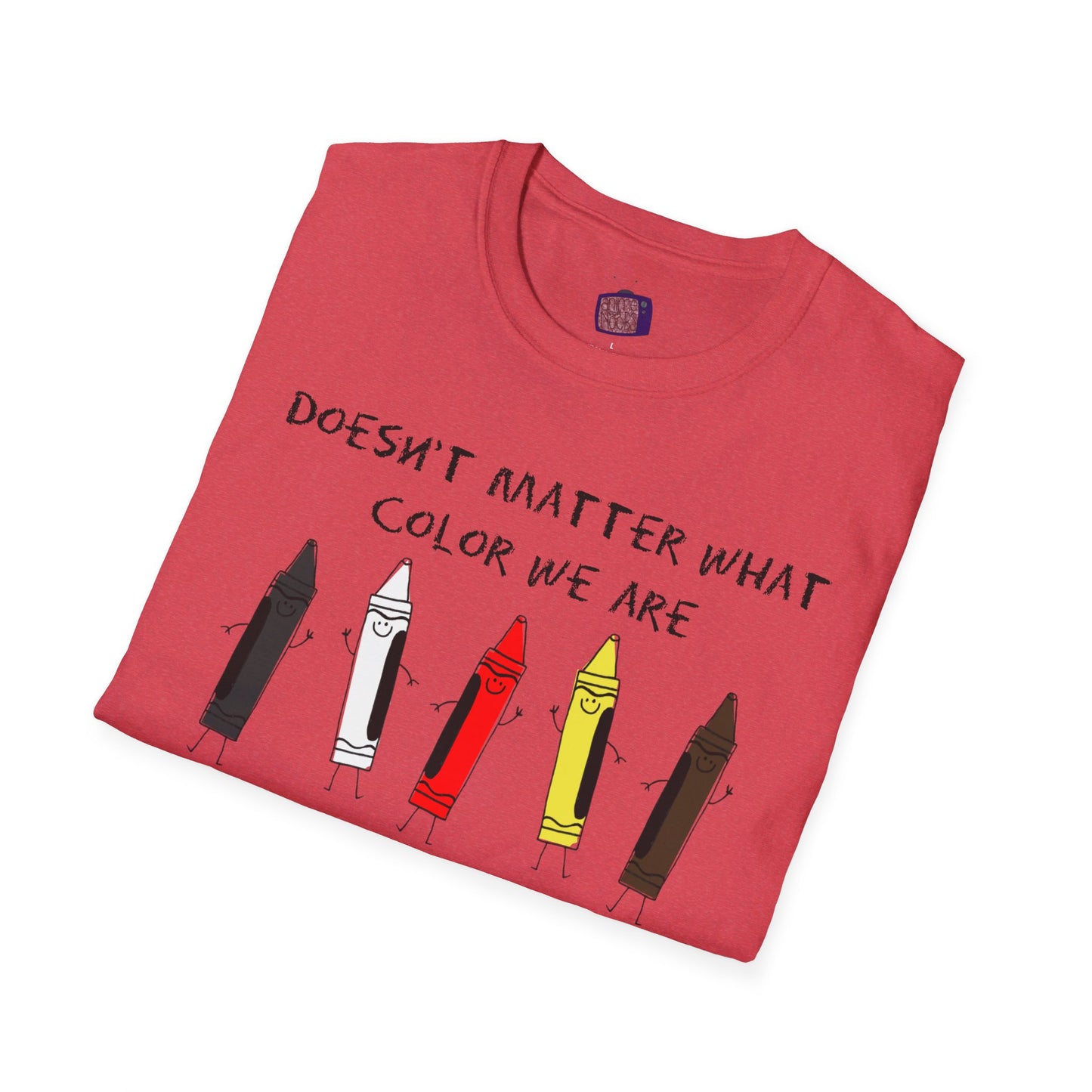 We're All Crayons Equality Unisex Softstyle T-Shirt