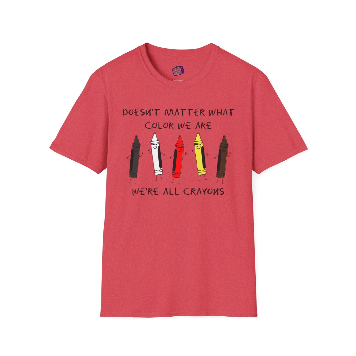 We're All Crayons Equality Unisex Softstyle T-Shirt