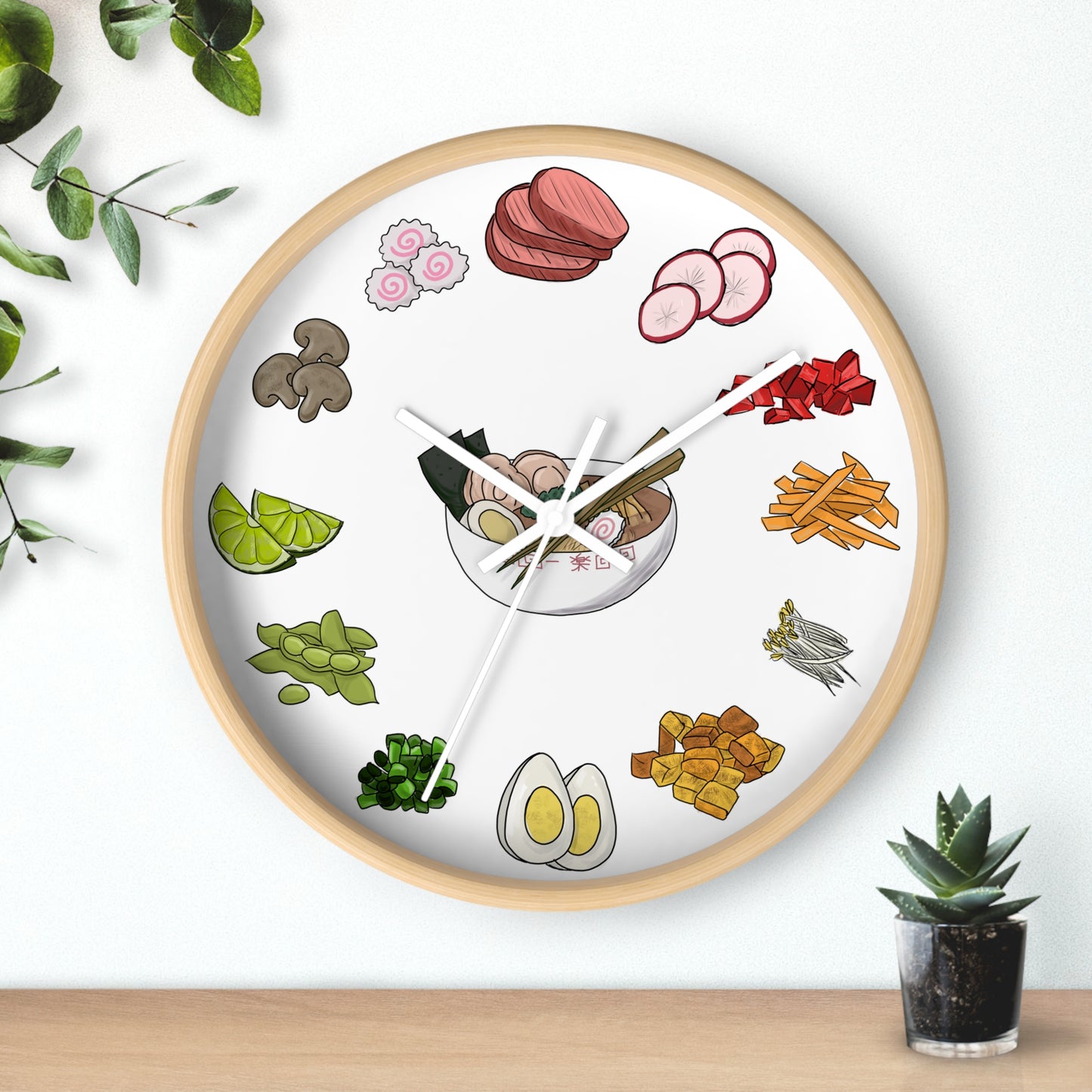 Ramen Time! Wall Clock