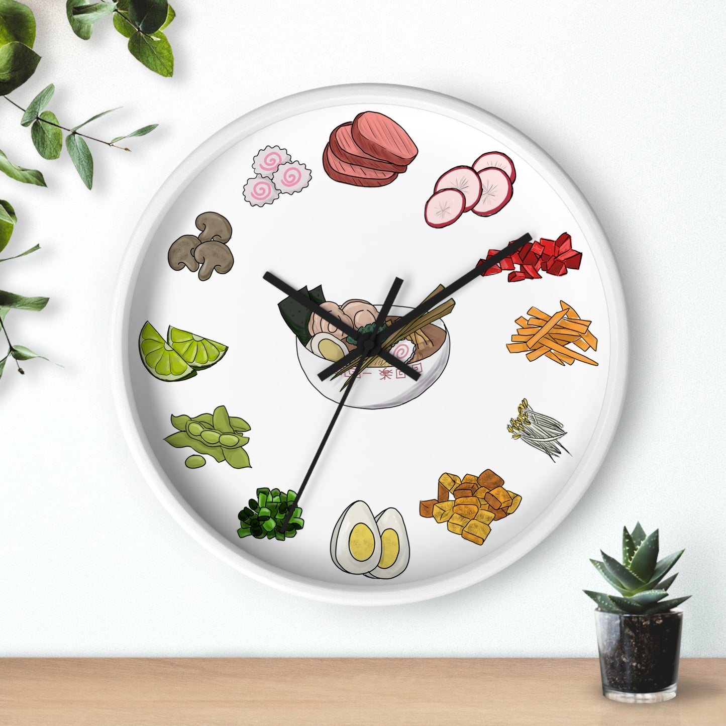 Ramen Time! Wall Clock
