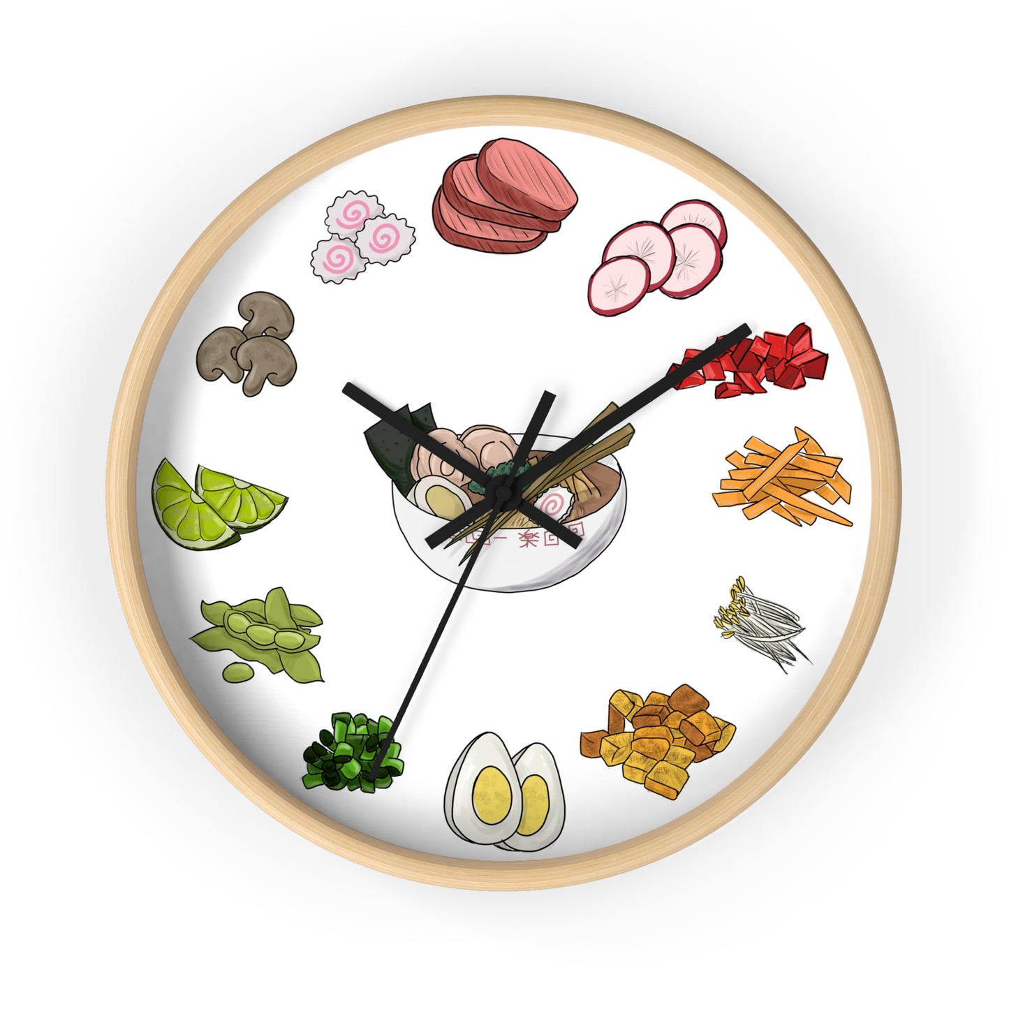 Ramen Time! Wall Clock