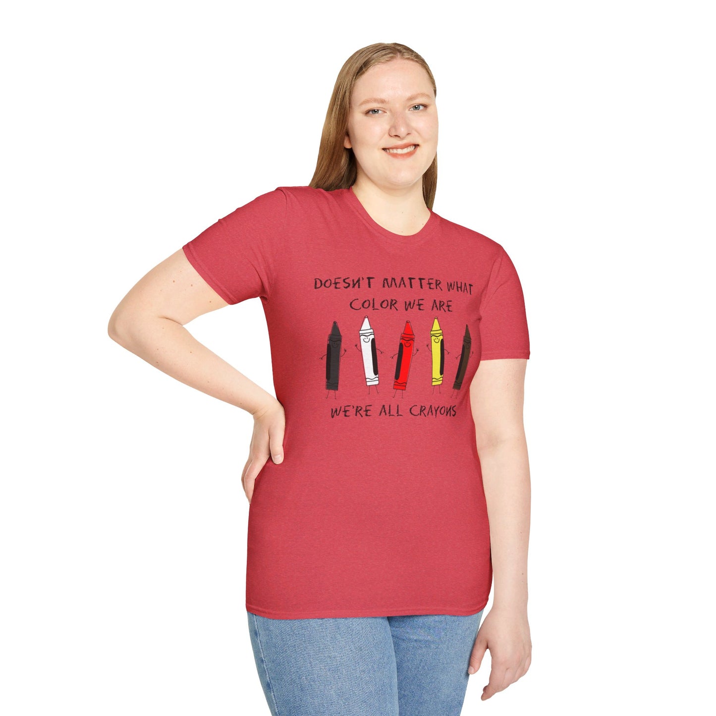 We're All Crayons Equality Unisex Softstyle T-Shirt