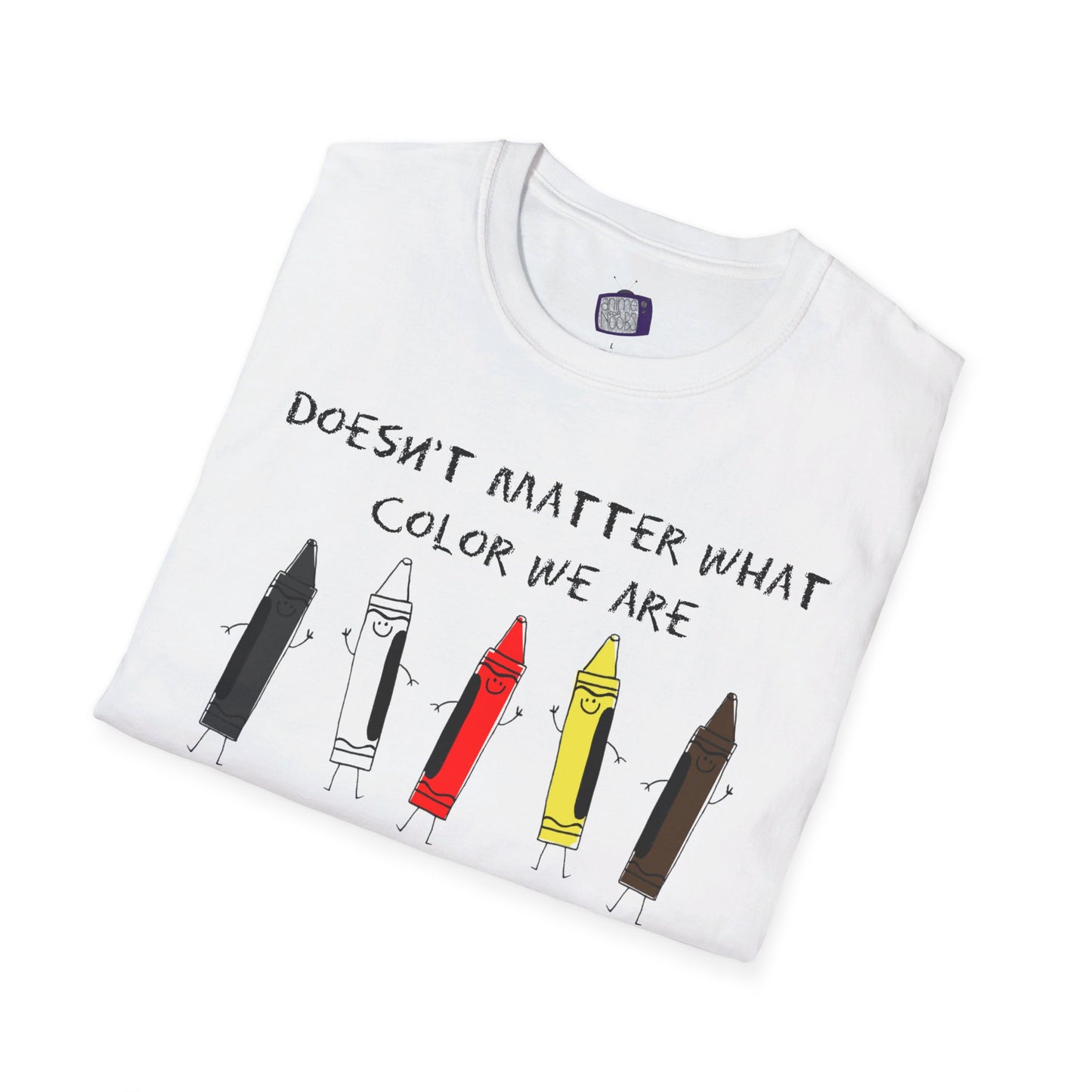 We're All Crayons Equality Unisex Softstyle T-Shirt