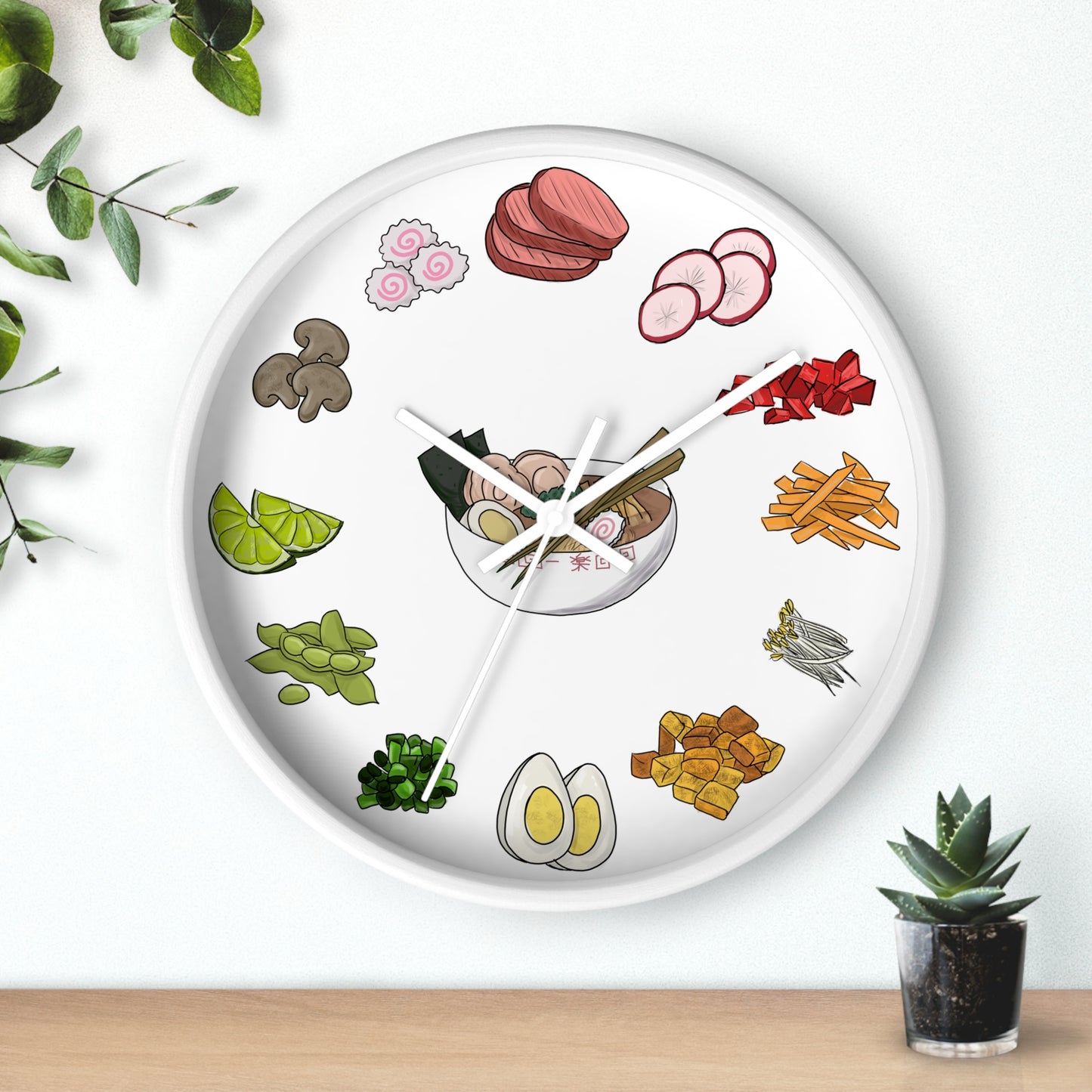 Ramen Time! Wall Clock