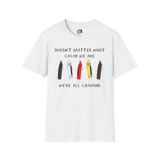 We're All Crayons Equality Unisex Softstyle T-Shirt