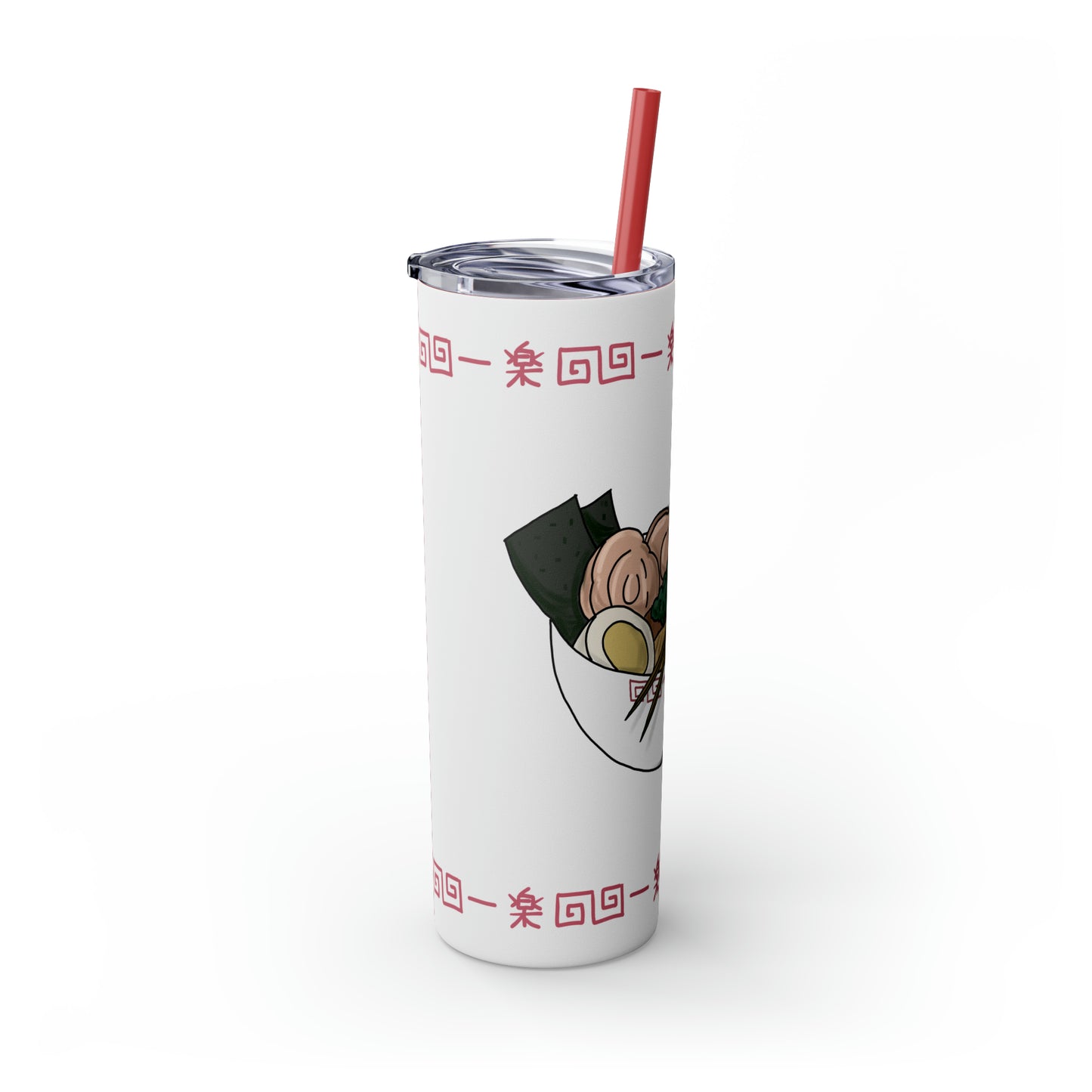 Ramen Skinny Tumbler with Straw, 20oz