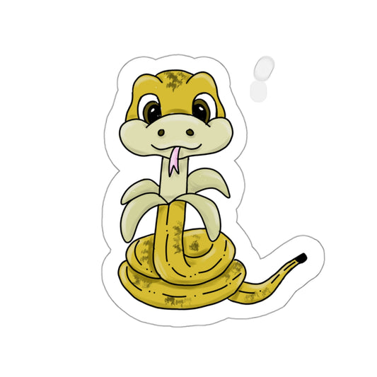 Banana Snake Kiss-Cut Sticker