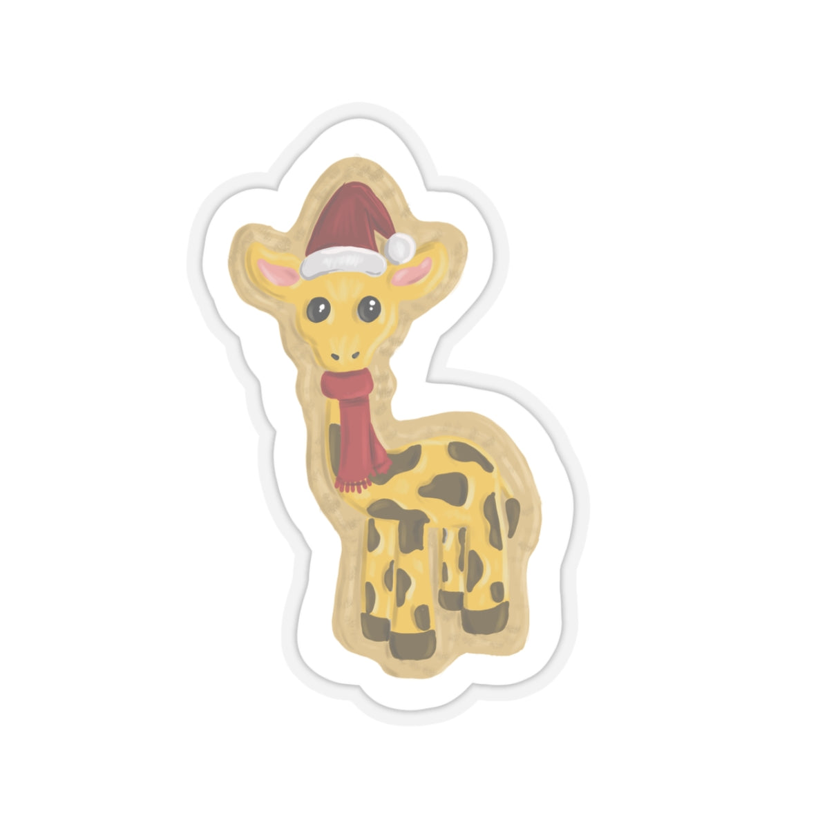 Giraffe Cookie Kiss-Cut Sticker