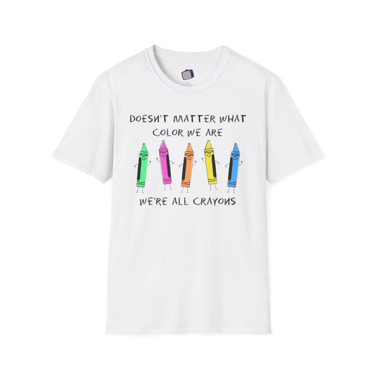 We're All Crayons Equality Unisex Softstyle T-Shirt