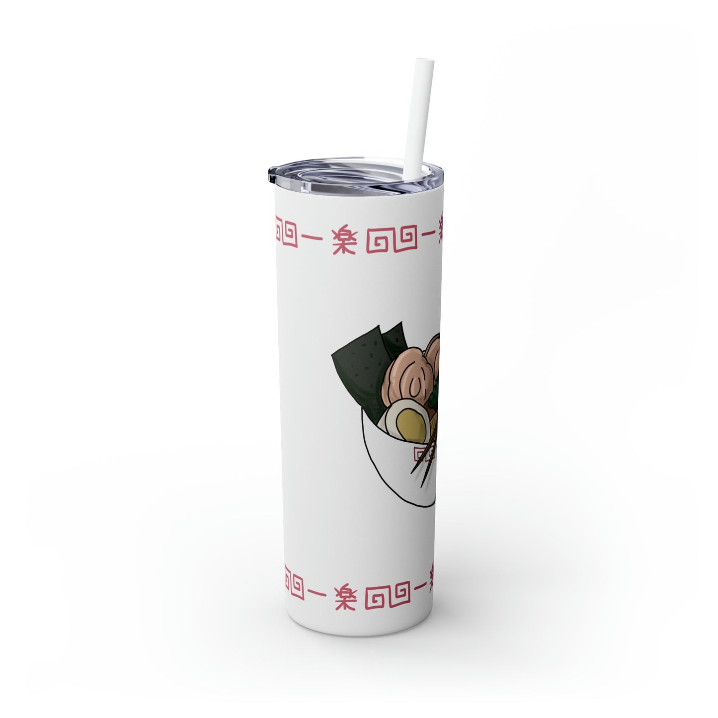 Ramen Skinny Tumbler with Straw, 20oz