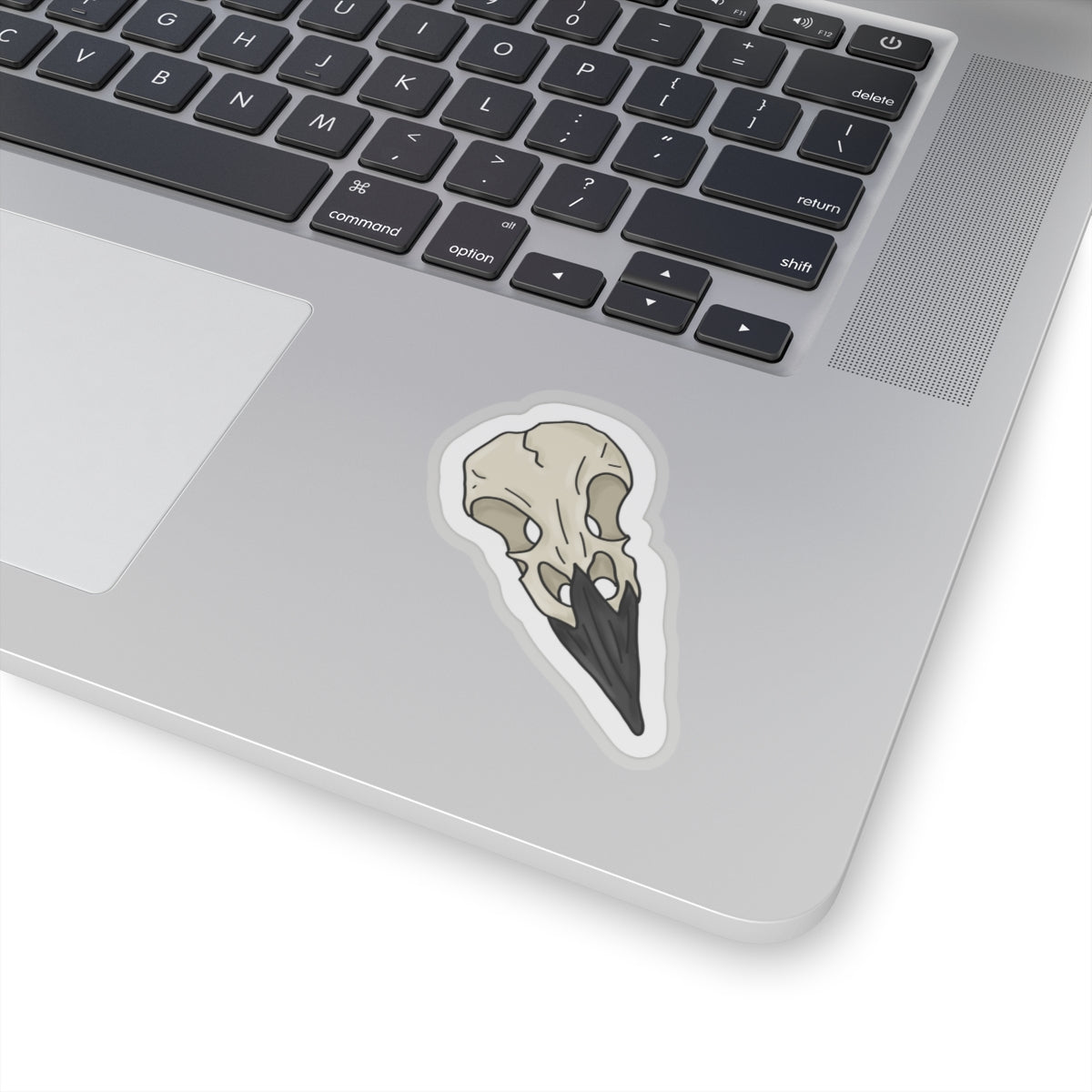 Raven Skull Kiss-Cut Sticker