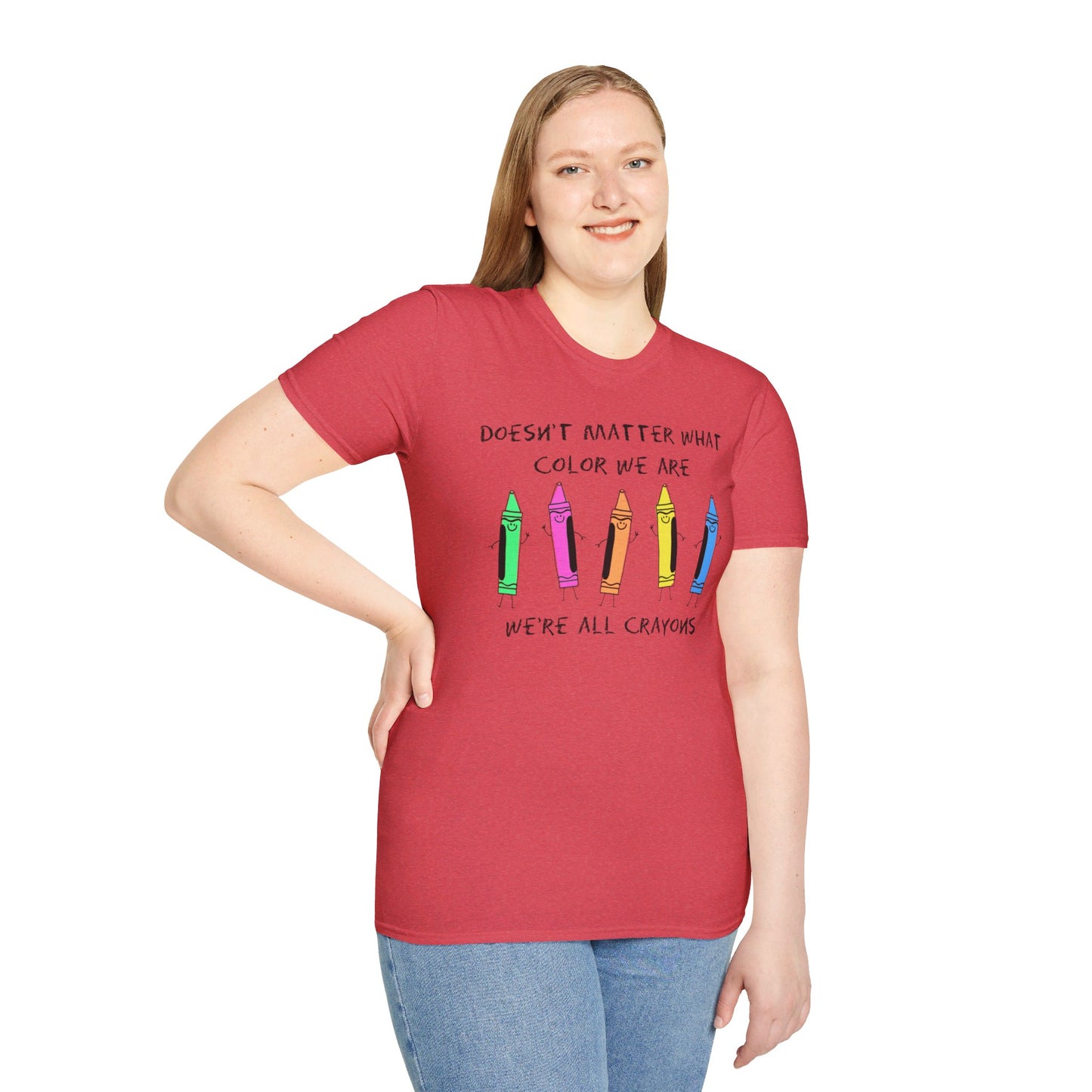 We're All Crayons Equality Unisex Softstyle T-Shirt