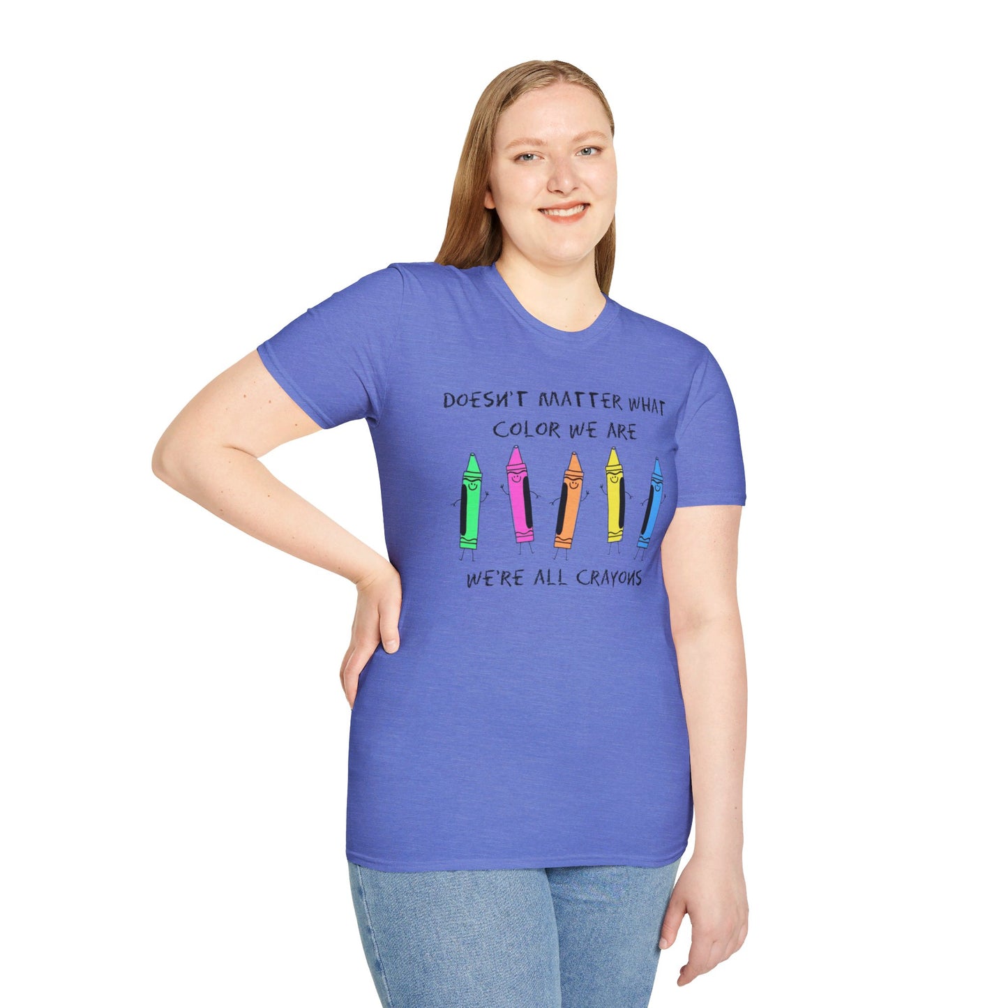 We're All Crayons Equality Unisex Softstyle T-Shirt