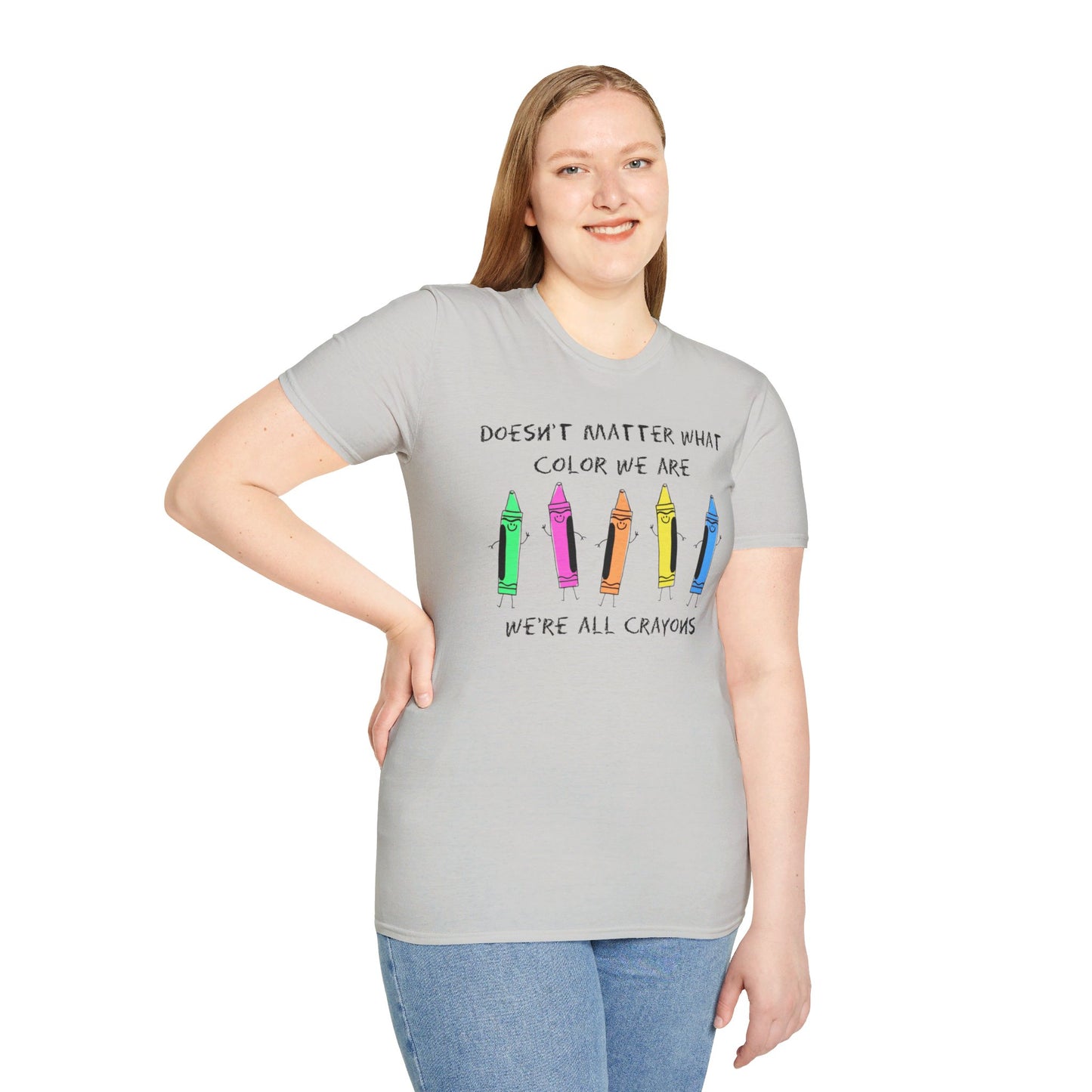 We're All Crayons Equality Unisex Softstyle T-Shirt