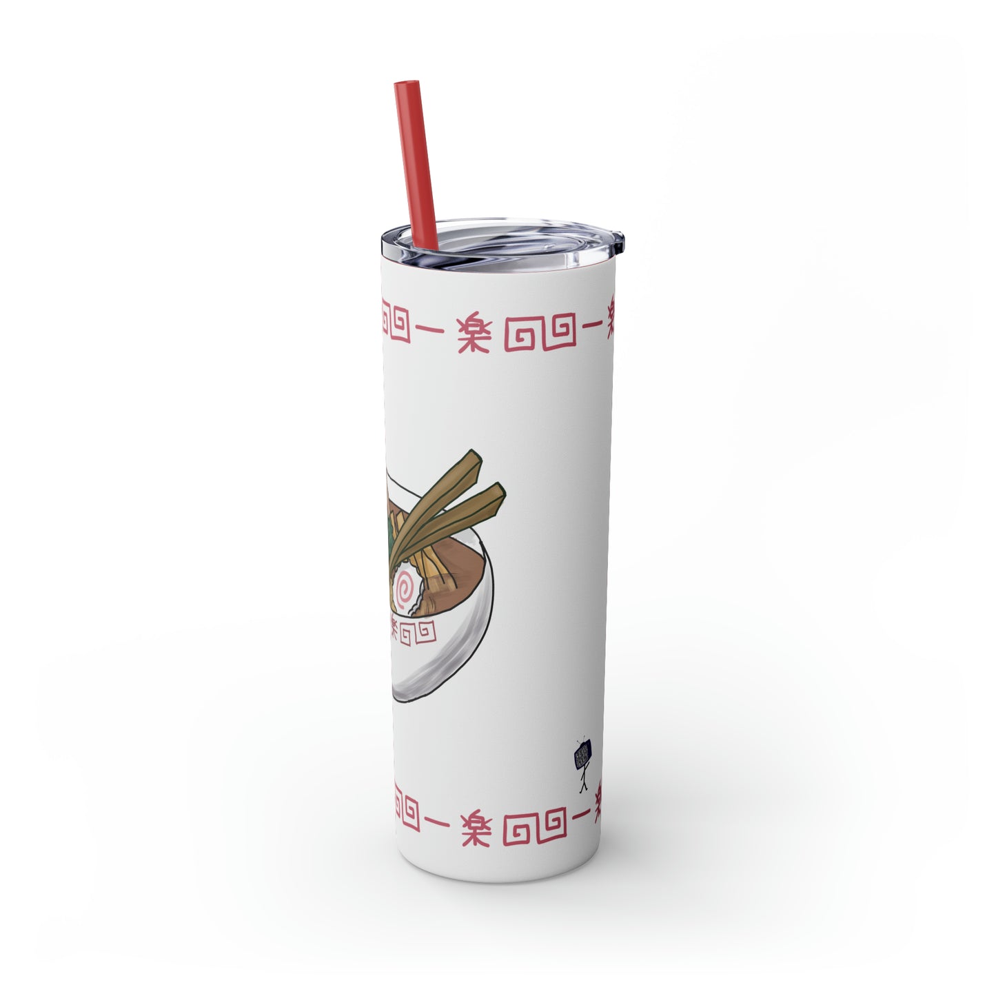 Ramen Skinny Tumbler with Straw, 20oz