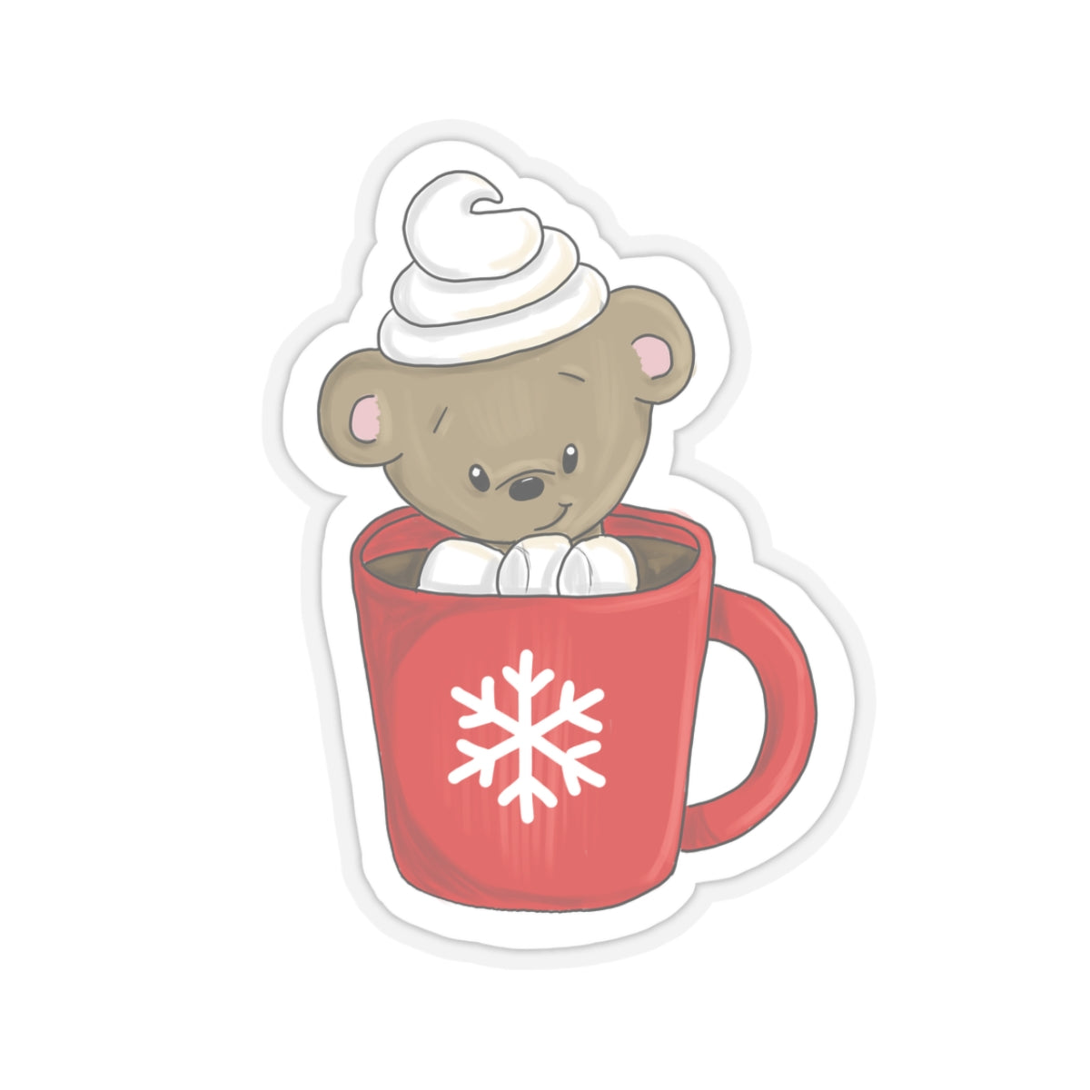 Cocoa Bear Kiss-Cut Sticker