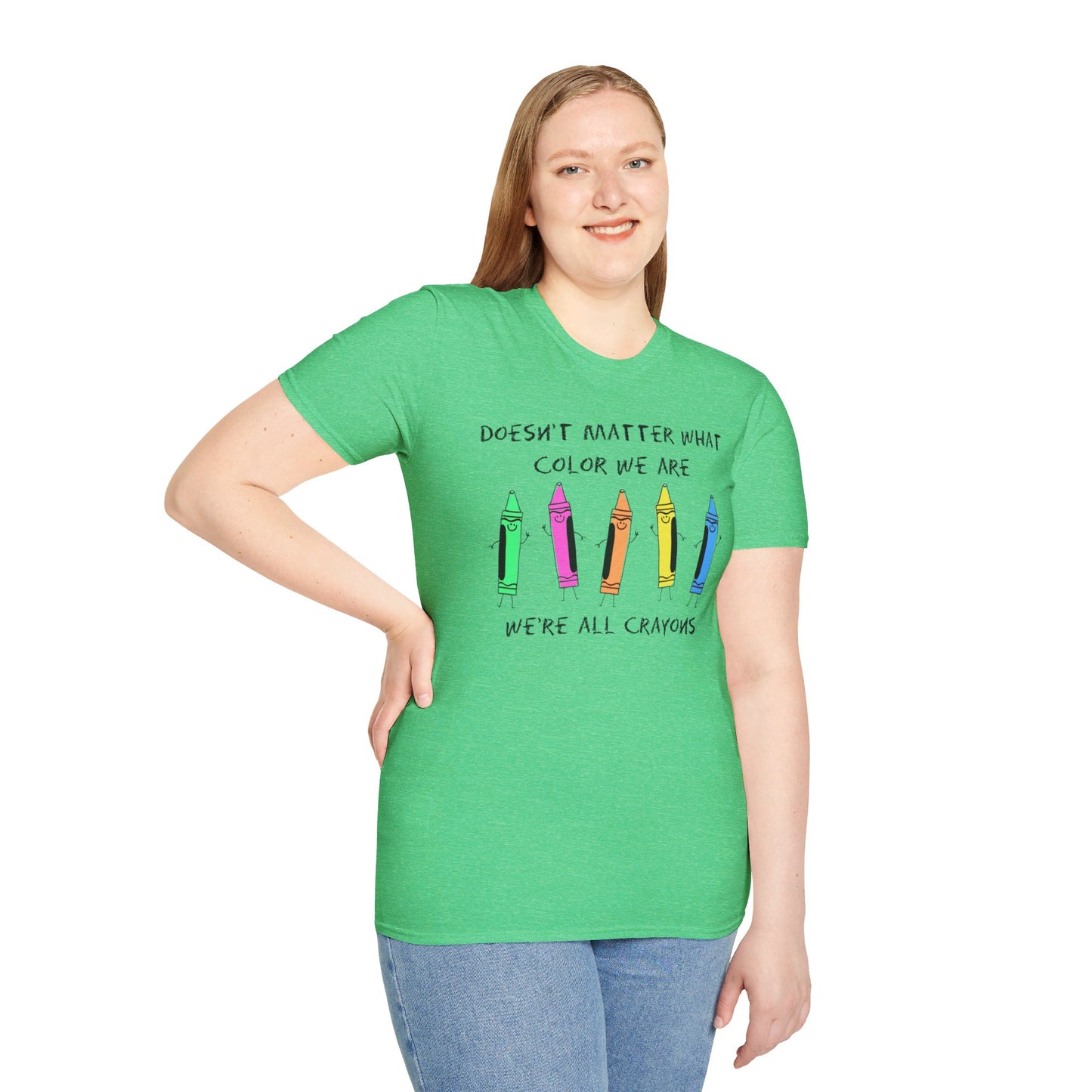 We're All Crayons Equality Unisex Softstyle T-Shirt