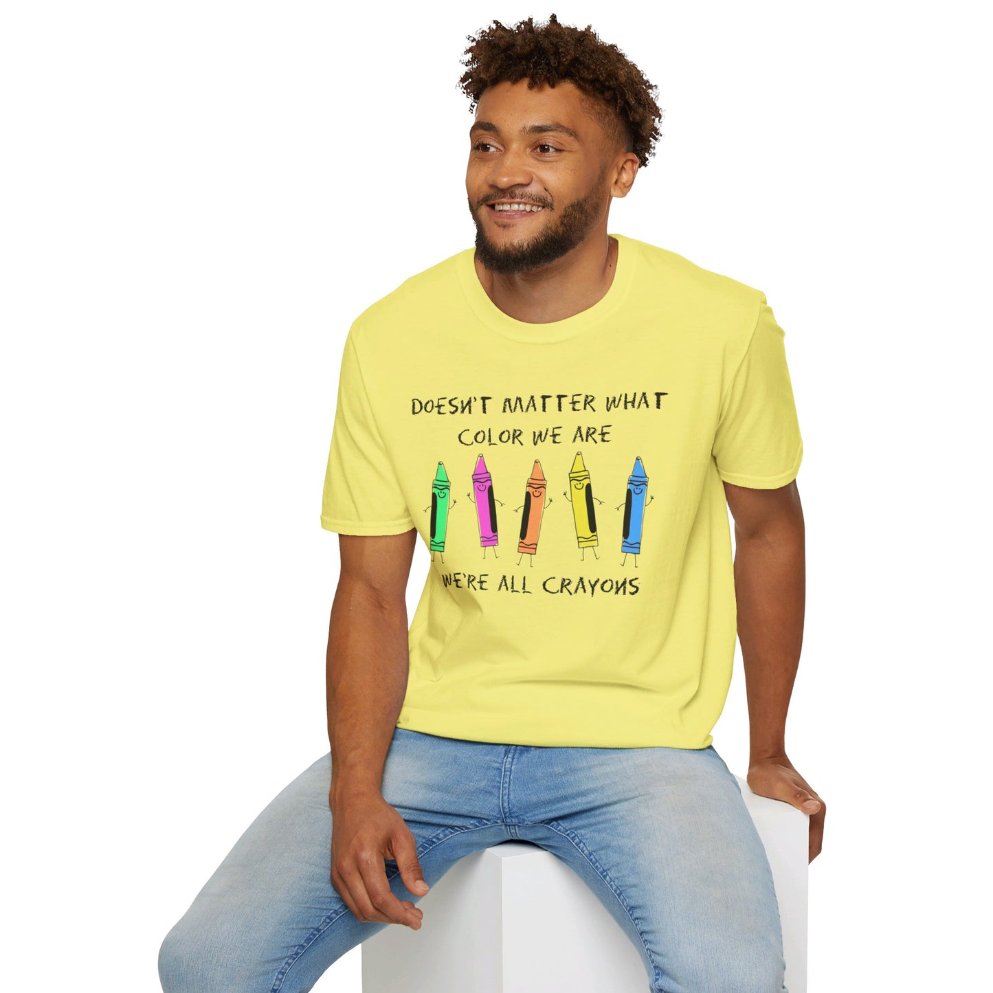 We're All Crayons Equality Unisex Softstyle T-Shirt