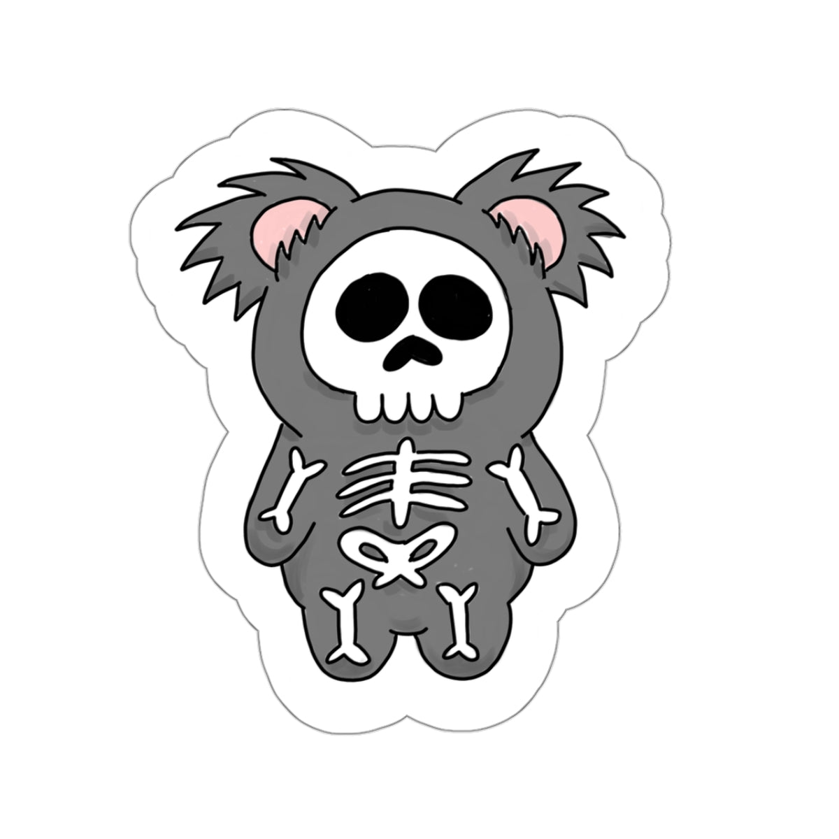 Koala Skelly Kiss-Cut Sticker