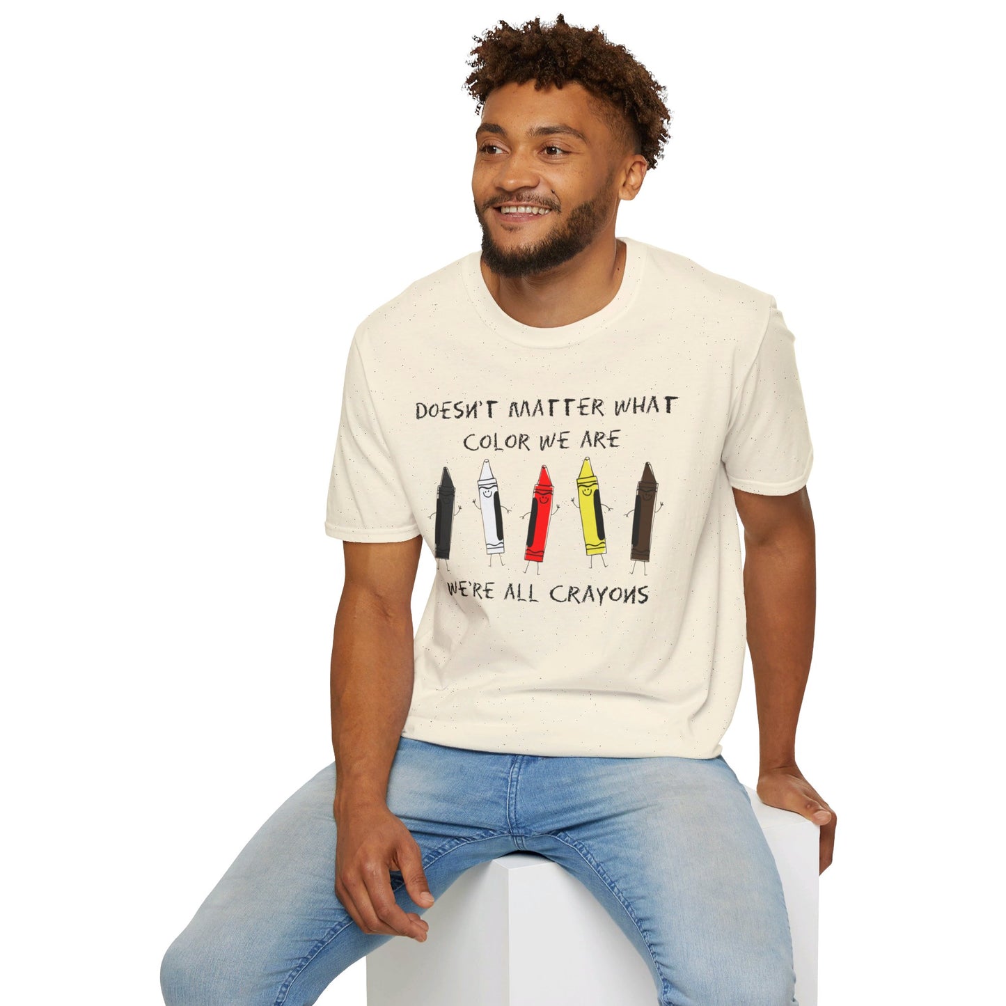 We're All Crayons Equality Unisex Softstyle T-Shirt