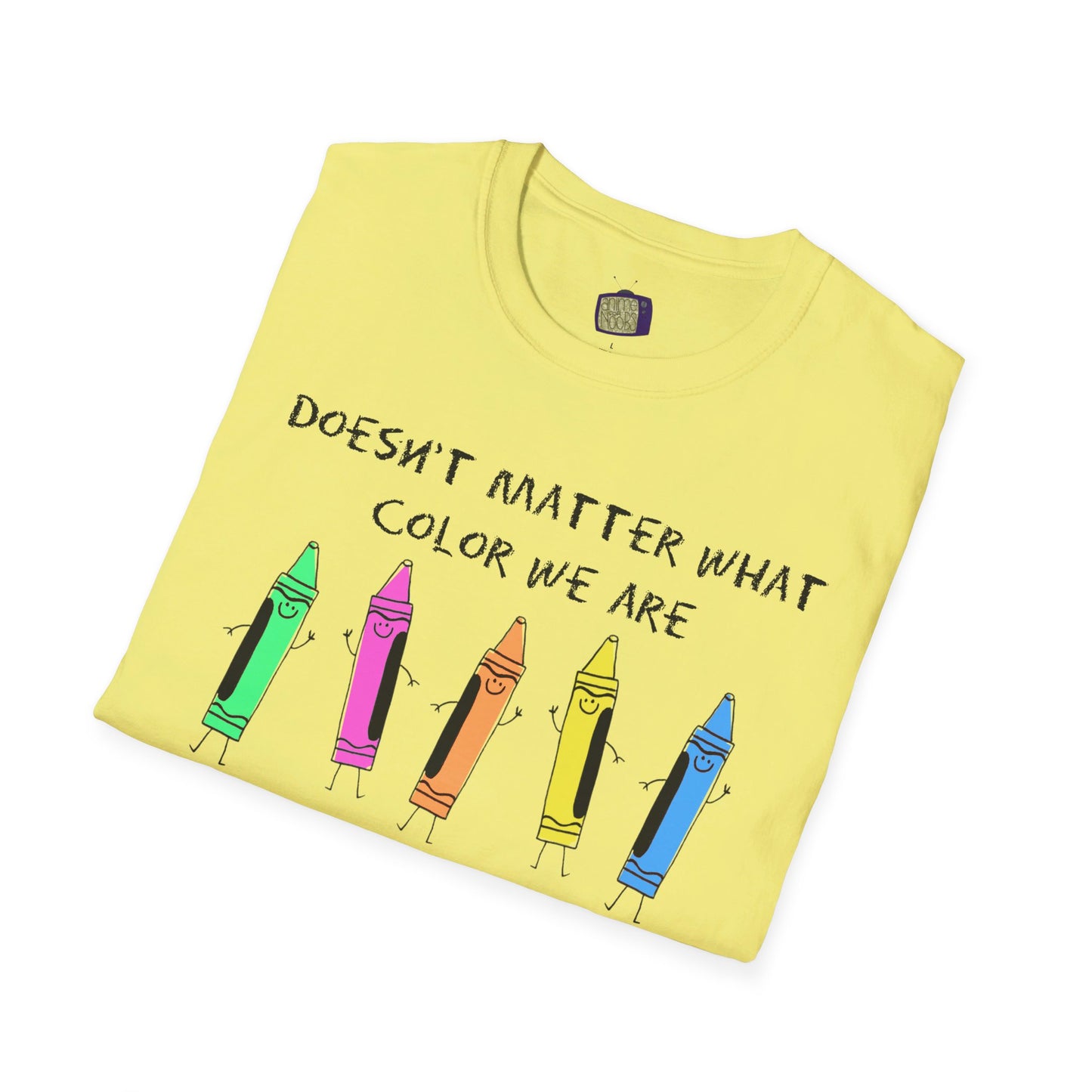 We're All Crayons Equality Unisex Softstyle T-Shirt