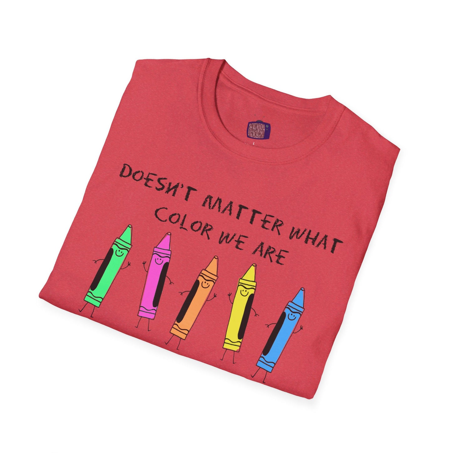 We're All Crayons Equality Unisex Softstyle T-Shirt