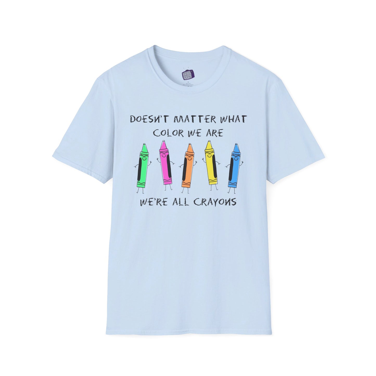 We're All Crayons Equality Unisex Softstyle T-Shirt