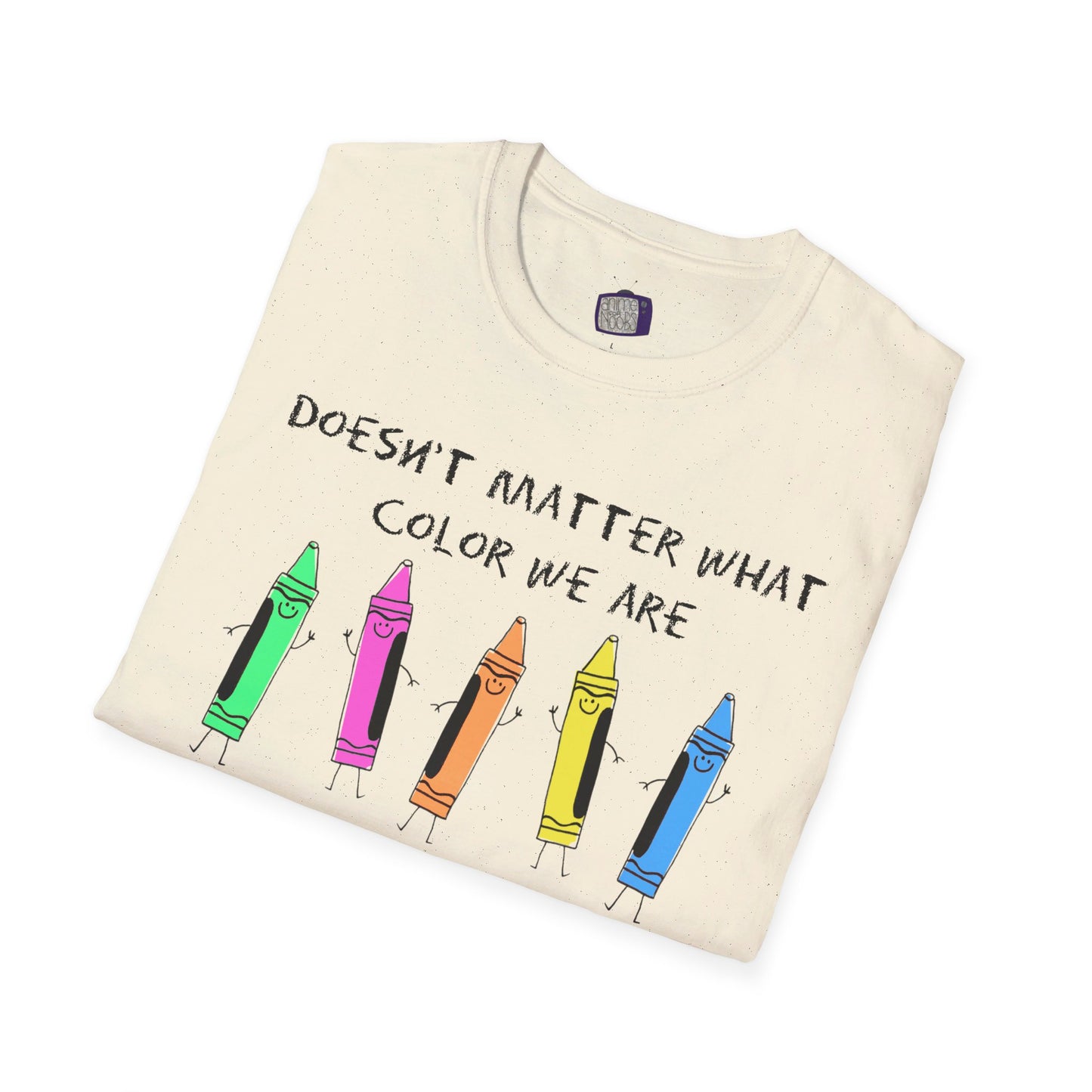 We're All Crayons Equality Unisex Softstyle T-Shirt