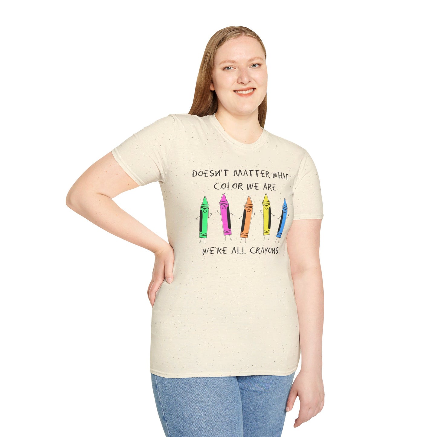 We're All Crayons Equality Unisex Softstyle T-Shirt