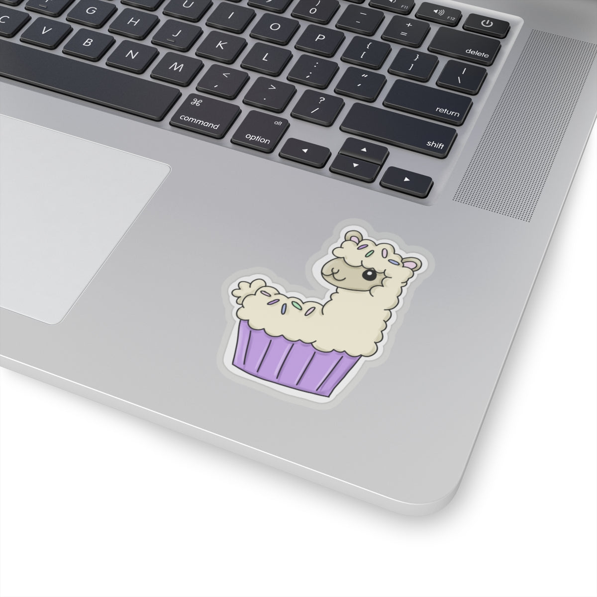 Vanilla Llama Cake Kiss-Cut Sticker