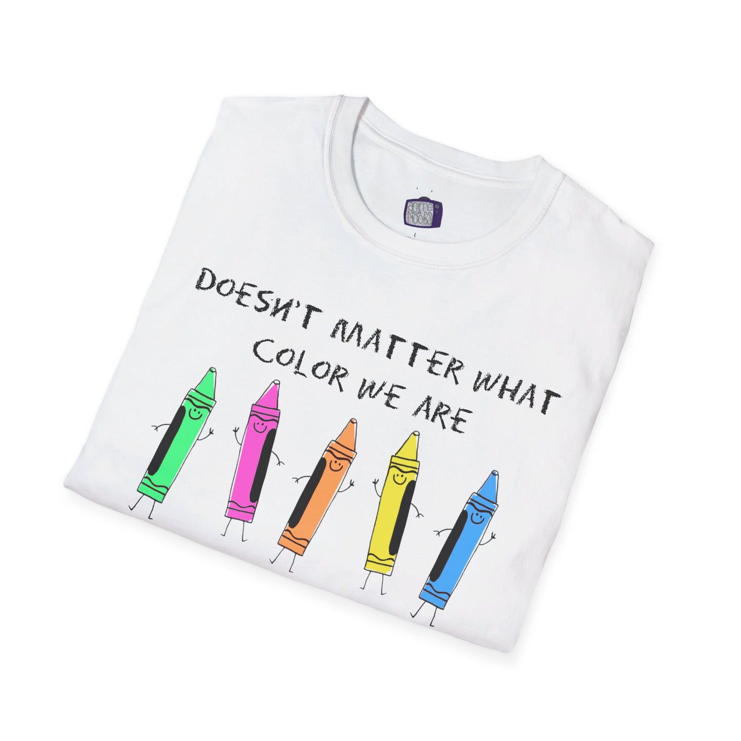 We're All Crayons Equality Unisex Softstyle T-Shirt