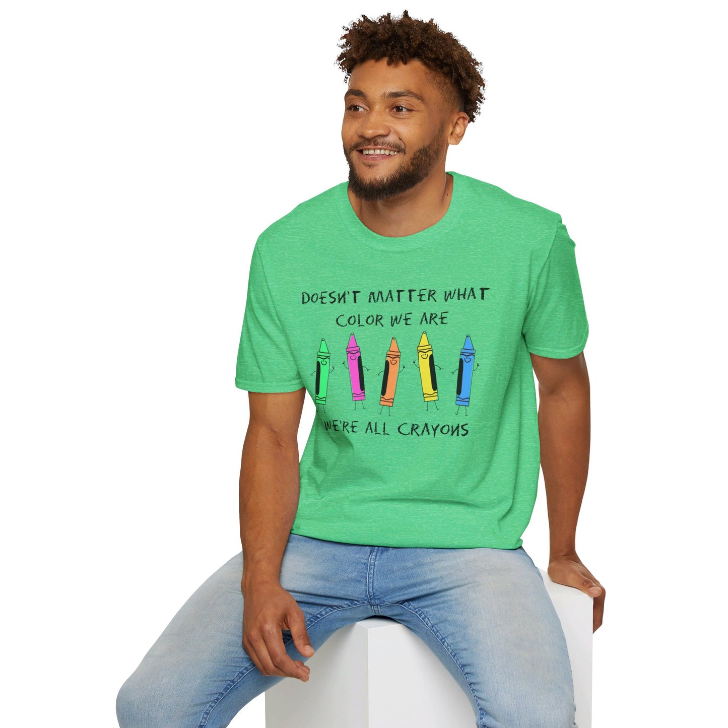 We're All Crayons Equality Unisex Softstyle T-Shirt