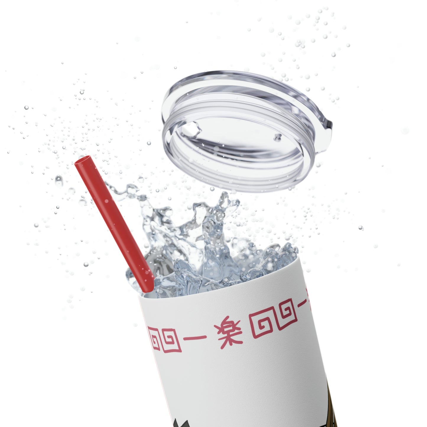 Ramen Skinny Tumbler with Straw, 20oz