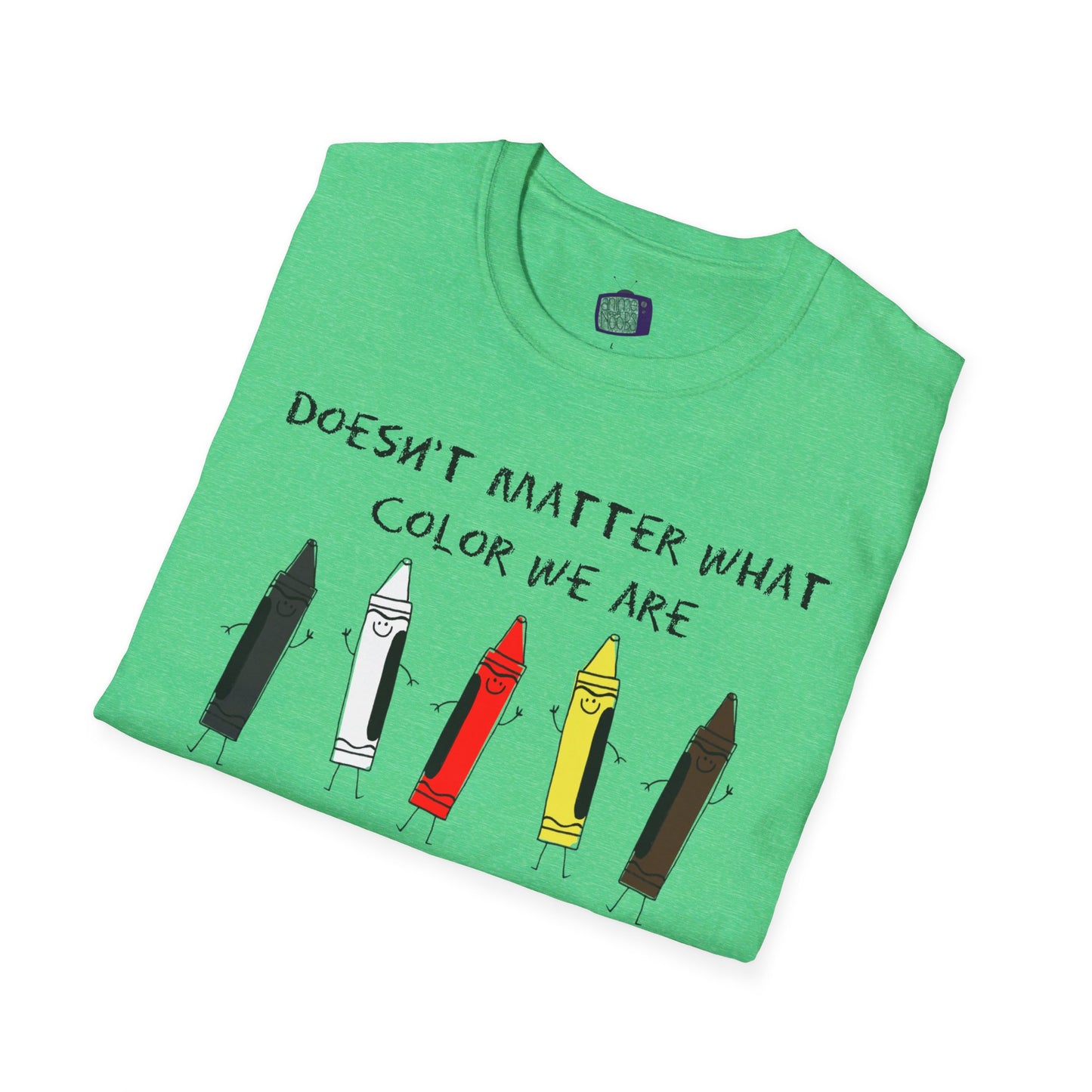 We're All Crayons Equality Unisex Softstyle T-Shirt