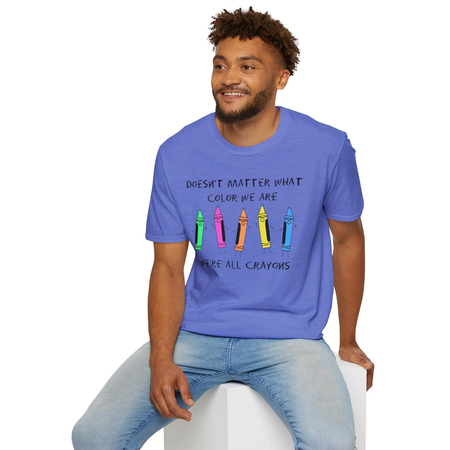 We're All Crayons Equality Unisex Softstyle T-Shirt