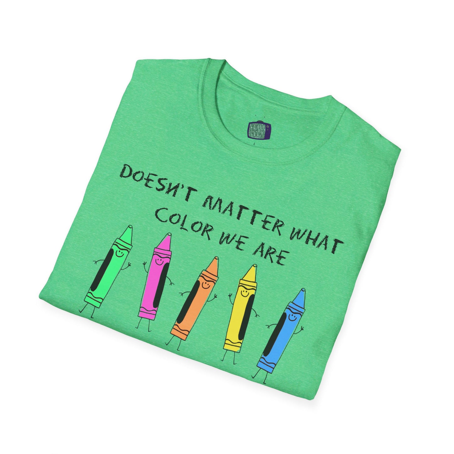 We're All Crayons Equality Unisex Softstyle T-Shirt