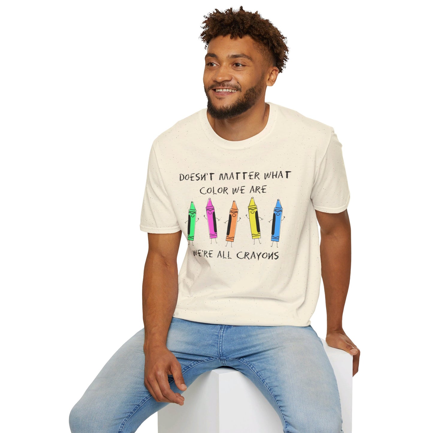 We're All Crayons Equality Unisex Softstyle T-Shirt