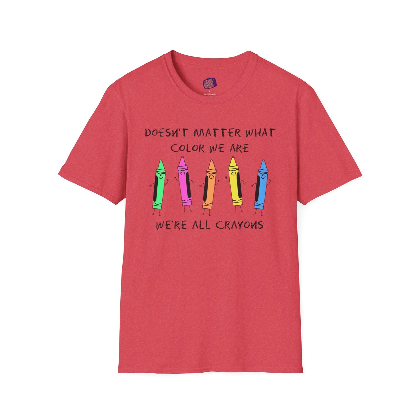 We're All Crayons Equality Unisex Softstyle T-Shirt