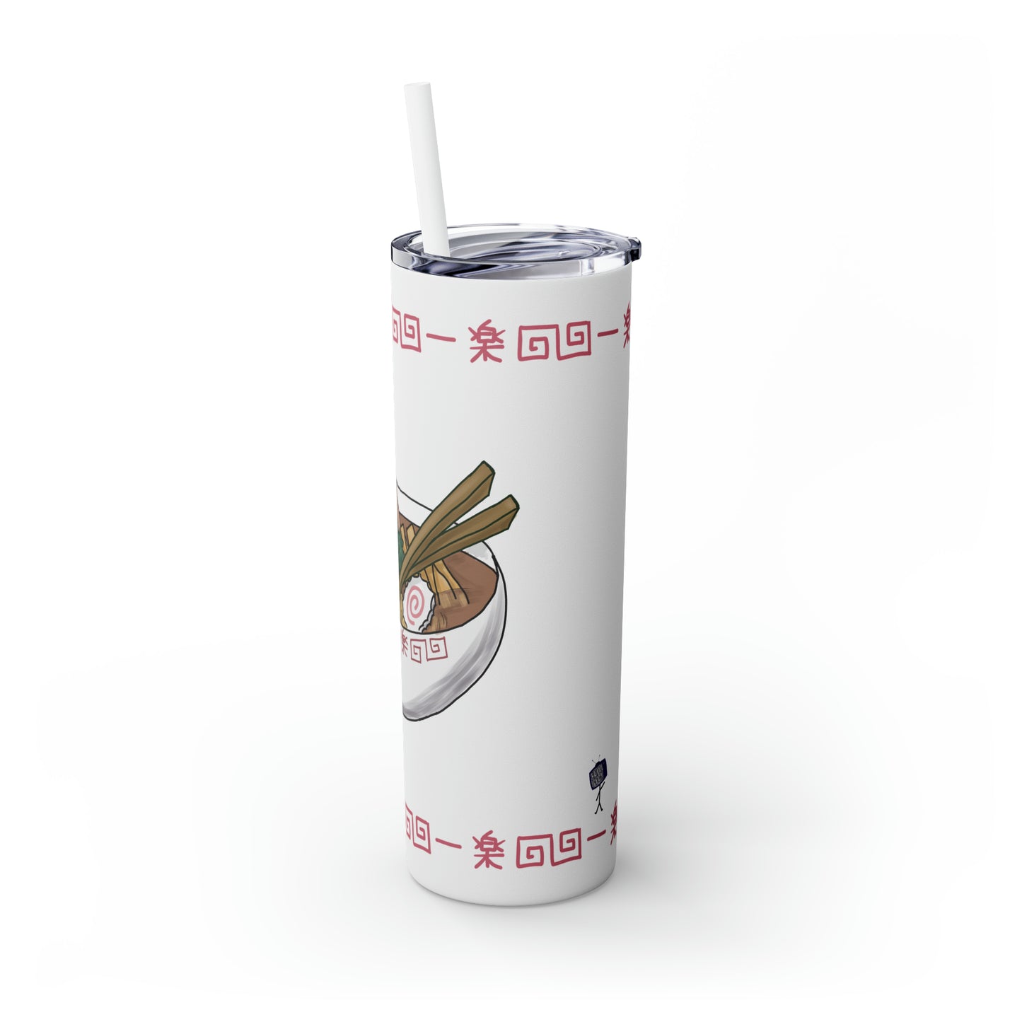 Ramen Skinny Tumbler with Straw, 20oz